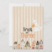トリックオアトリート ハロウィン3歳誕生日 招待状 (裏面)