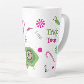トリックオアトリート！可愛ファンキーい甘い死とキャンディ！ カフェラテマグ (右アングル)