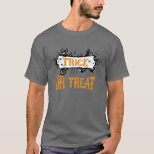 トリックオアトリート – Halloween Black Catレトロヴィンテージ Tシャツ