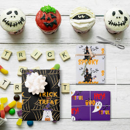 トリックオア不気味トおい！ハロウィーン ラッピングペーパーシート