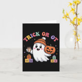 トリックオアOT spooky 職業療法 ゴーストホール カード (黄色い花)