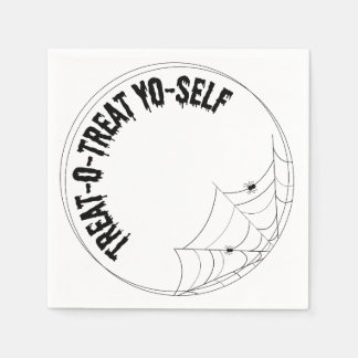 トリックオトリートヨーセルフラグジュアリーナプキン – ハロウィーン スタンダードカクテルナプキン