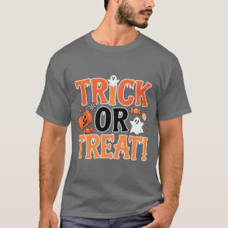 トリックオレイトハロウィーンレトロ Tシャツ