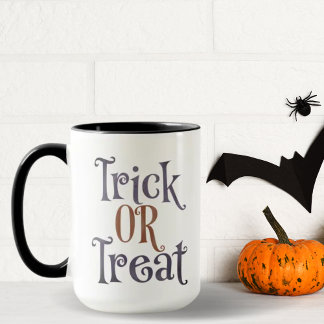 トリックオレンジパープルハロウィーン マグカップ