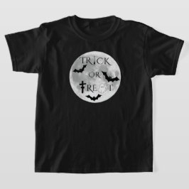 トリックオートリートカワイハロウィーンデザイン Tシャツ