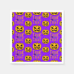 トリックオートリートクリープンプキンズハローウィンパーティ スタンダードカクテルナプキン