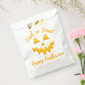 トリックオートリートハロウィーンのカボチャのちょうちんオレンジハロウィーン フェイバーバッグ (封をした状態)