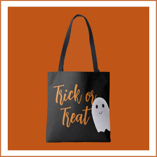 トリックオートリートハロウィーングディーバッグ トートバッグ
