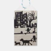 トリックオートリートハロウィーンシーンギフトラベル ギフトタグ (正面)