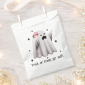 トリックオートリートヨーセルフハロウィーン幽霊 フェイバーバッグ (クリップ留めされた状態)