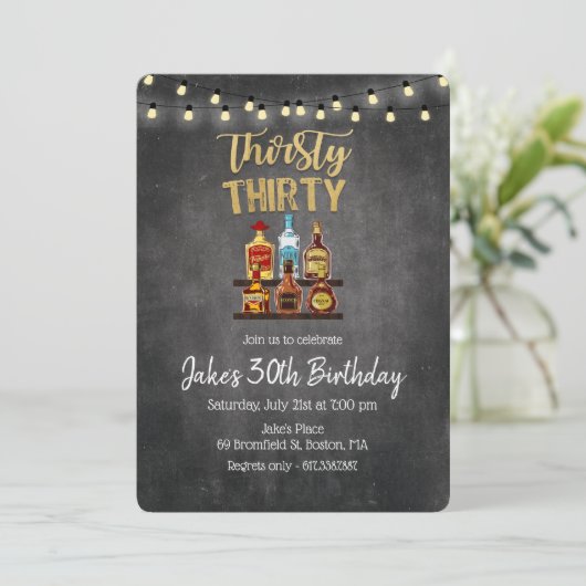 トリックサーティ誕生日招待状 招待状 (スタンド正面)