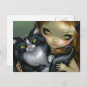 「トリックシーなタキシード猫」ポストカード ポストカード (正面/裏面)