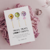 トリックスイーツハロウィン不気味招待状キッズ 招待状