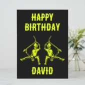 トリックスクーターライダー誕生日 カード (スタンド正面)