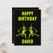 トリックスクーターライダー誕生日 カード (正面/裏面インサイチュ)