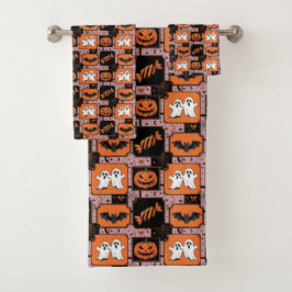 トリックスタータイル:ハロウィーン四重奏 バスタオルセット