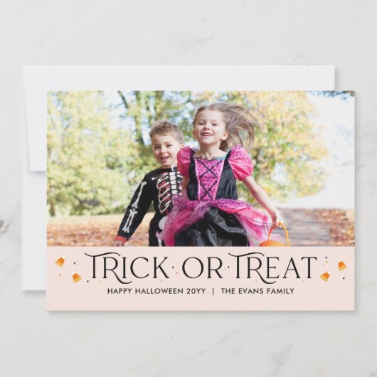 トリックタイムハロウィーンフォトカード カード (正面)