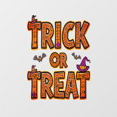 トリックハロウィーンおもしろい不気味デザイン ウィンドウサイン (シート)