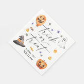 トリックハロウィーン誕生日 スタンダードランチョンナプキン (角)