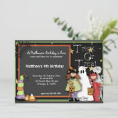 トリックハロウィーン誕生日 招待状 (スタンド正面)