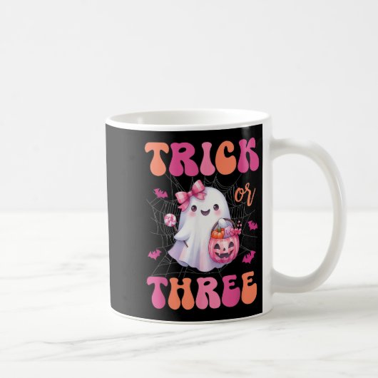 トリックハロウィーン3歳の幽霊誕生日 コーヒーマグカップ (右)