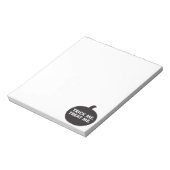 トリックマイトリートマイオア白黒 ノートパッド (回転)