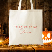 トリックモダンまたは治療タイポグラフィキッズハロウィーン トートバッグ