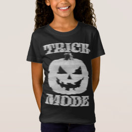 トリックモードのグリッチパンプキンキッズ Tシャツ
