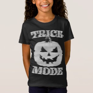 トリックモードのグリッチパンプキンキッズ Tシャツ
