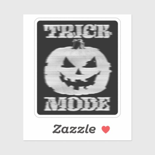 トリックモードグリッチカボチャ シール (シート)