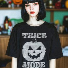 トリックモードグリッチカボチャ Tシャツ