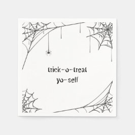トリックヨーセルフラグジュアリーナプキン – ハロウィーン スタンダードカクテルナプキン
