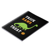 トリックラウドトリートカワイハロウィンブロントサウルスディノ ノートブック (左側)