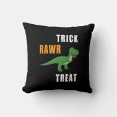 トリックラーが可愛いハロウィーンのティラノサウルスレックス クッション (正面)