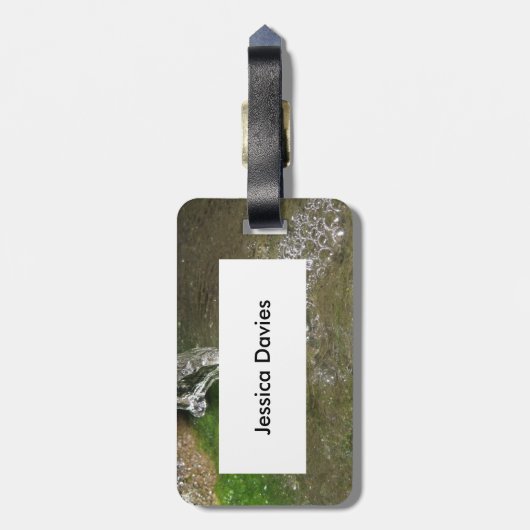 トリックリングウォーターバブリングウォーターカスタム ラゲッジタグ (裏面縦)