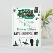 トリック又はシックなハロウィーンバチェロレッテ招待状 招待状 (スタンド正面)