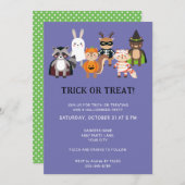 トリック又はトリートハローウィンパーティ 招待状 (正面/裏面)