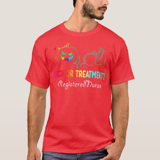 トリック又はトリートメントかぼちゃ頭登録ナース Tシャツ