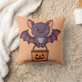 トリック又は治療こうもり クッション (ブランケット)