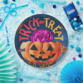 トリック熱狂するまたは治療 ペーパープレート (パーティー)