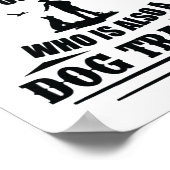トリック犬のトレーニング犬のトレーナー犬の学校 ポスター (角)