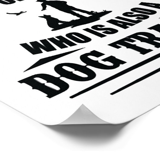 トリック犬のトレーニング犬のトレーナー犬の学校 ポスター (角)