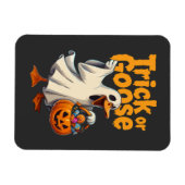トリック・オア・グース ハロウィンのガチョウ マグネット (横)