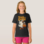 トリック・オア・グース ハロウィンのガチョウ Tシャツ (正面フル)