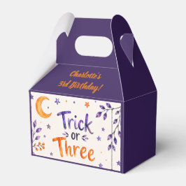 トリック・オア・スリー ハロウィン 3歳の誕生日 パーティー かわいい フェイバーボックス