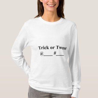 トリック オア ツイート レディース Hanes Nano 長袖Tシャツ Tシャツ