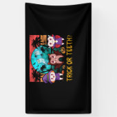 トリック・オア・ティース歯科医用ハロウィーン衣装歯科 横断幕 (縦)