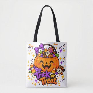 トリック・オア・トリートのかわいいパンプキン・ハロウィン・トートバッグ トートバッグ