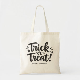 トリック・オア・トリートのタイポグラフィ キッズのハロウィンキャンディ トートバッグ