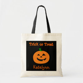 トリック・オア・トリートのハロウィンのカボチャ御馳走バッグ トートバッグ